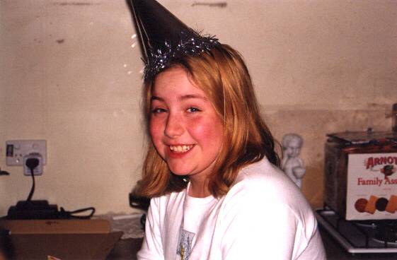 Briony at Gabriel's birthday party.