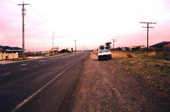 This is the road I live at, facing North.